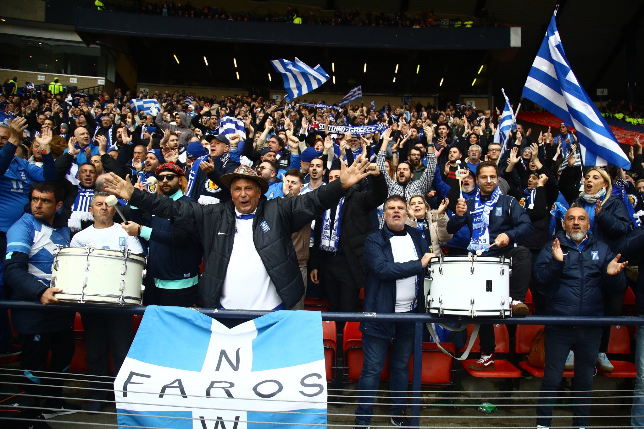 Φίλαθλοι Εθνικής Ελλάδας στην Σκωτία / Πηγή: Eurokinissi Φίλαθλοι Εθνικής Ελλάδας στην Σκωτία / Πηγή: Eurokinissi