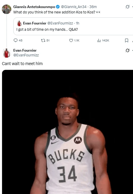 Πηγή: X / Evan Fournier