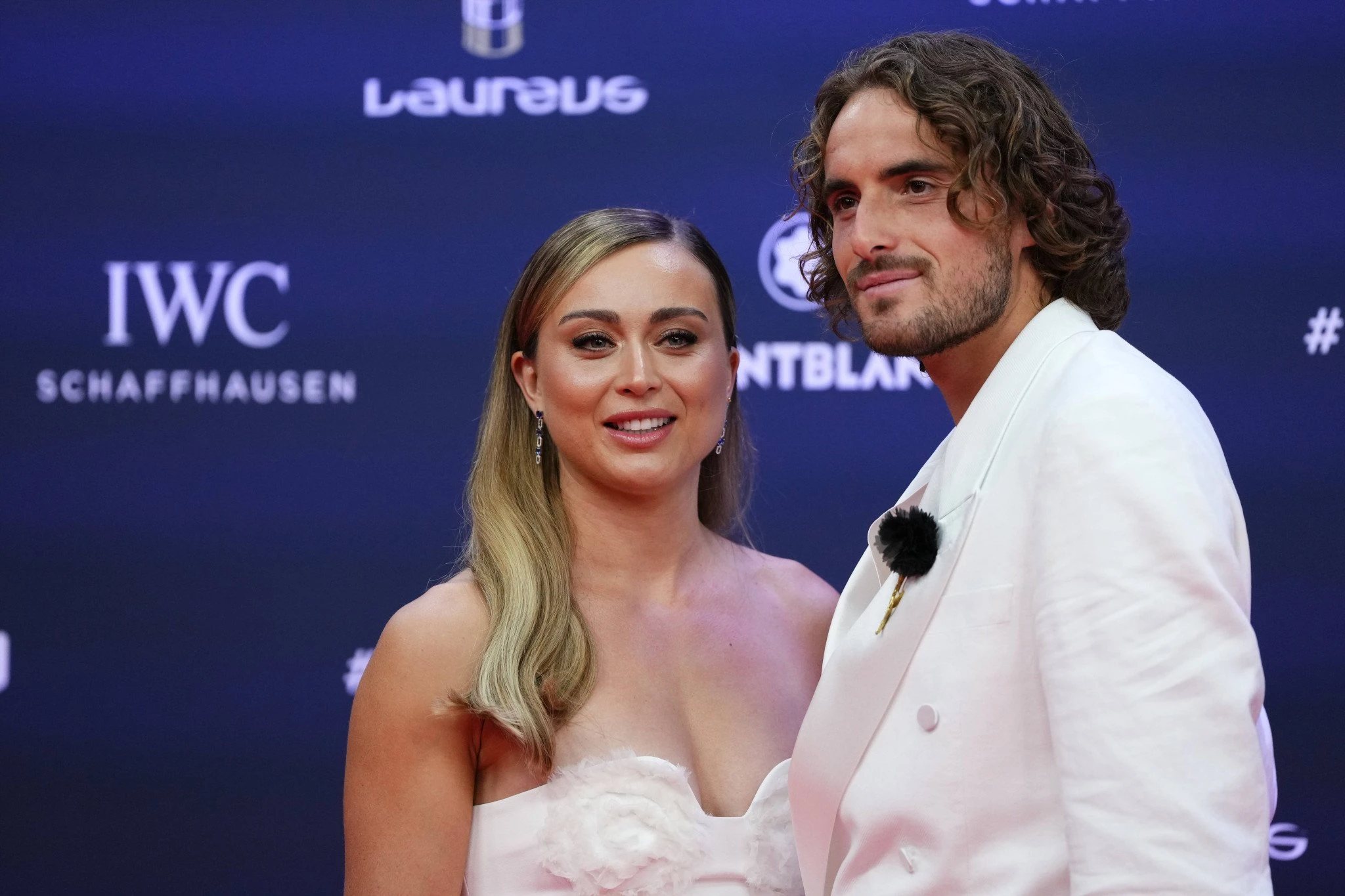 Στέφανος Τσιτσιπάς και Πάουλα Μπαντόσα στα βραβεία Laureus στη Μαδρίτη/Πηγή: Imago