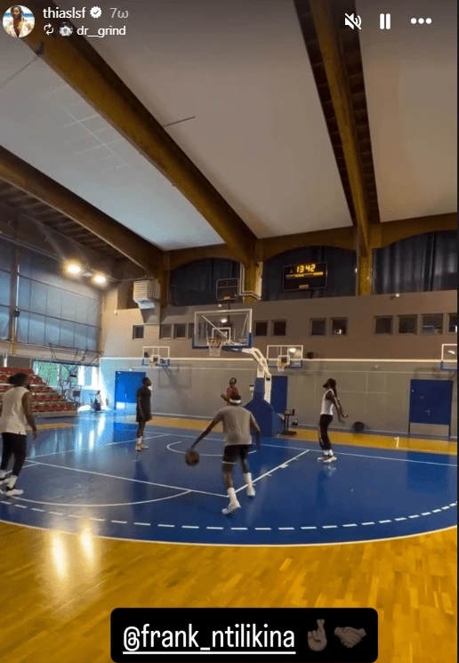 Το στιγμιότυπο της προπόνησης που απαθανάτισε ο Ματίας Λεσόρ / Πηγή: Instagram Το στιγμιότυπο της προπόνησης που απαθανάτισε ο Ματίας Λεσόρ / Πηγή: Instagram