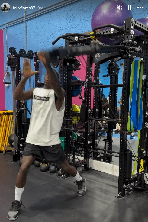 Ο Κέντρικ Ναν προπονείται στο Μαϊάμι / Πηγή: IG Story