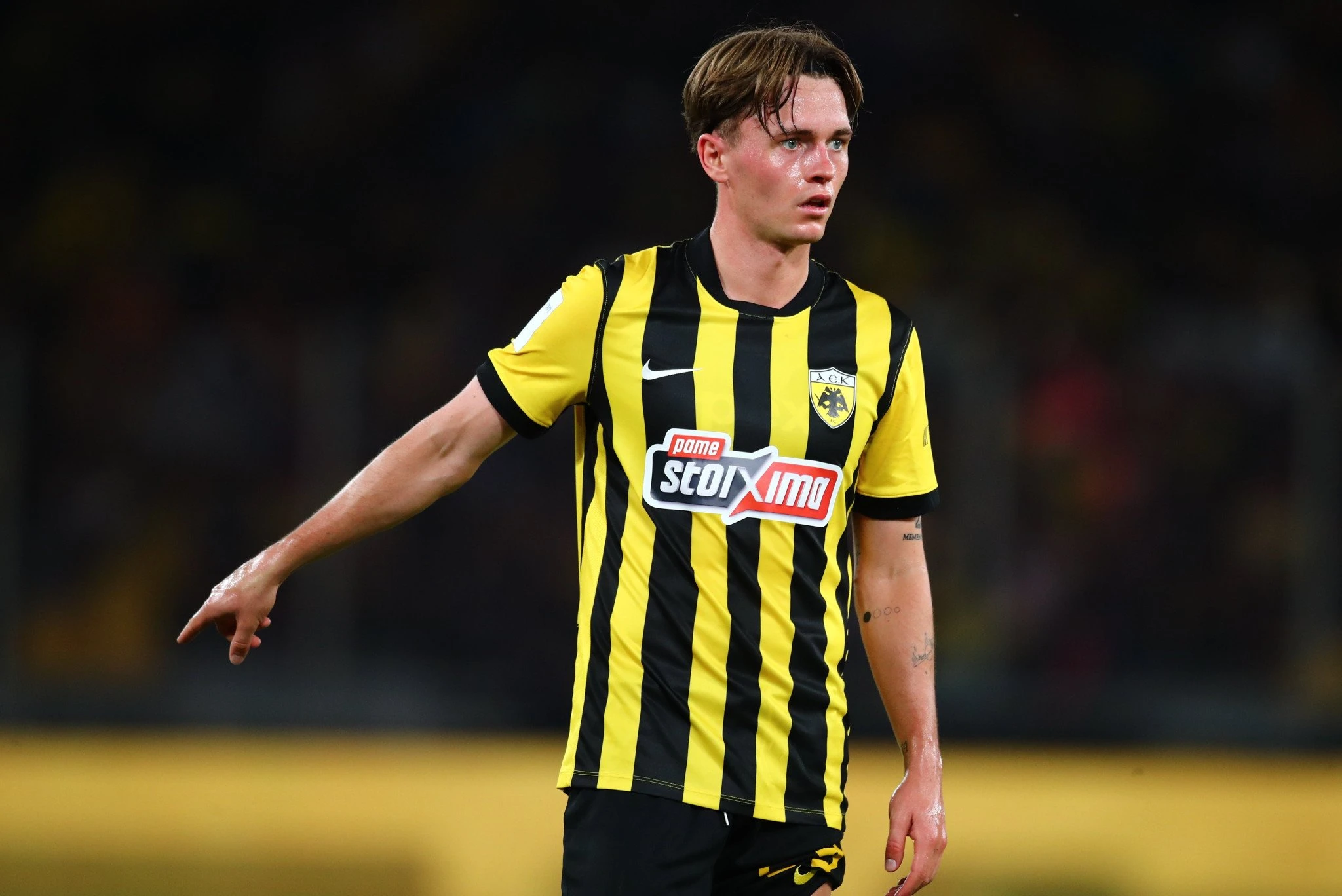 Ο Τζέιμς Πενράις με την ΑΕΚ / Πηγή: Eurokinissi