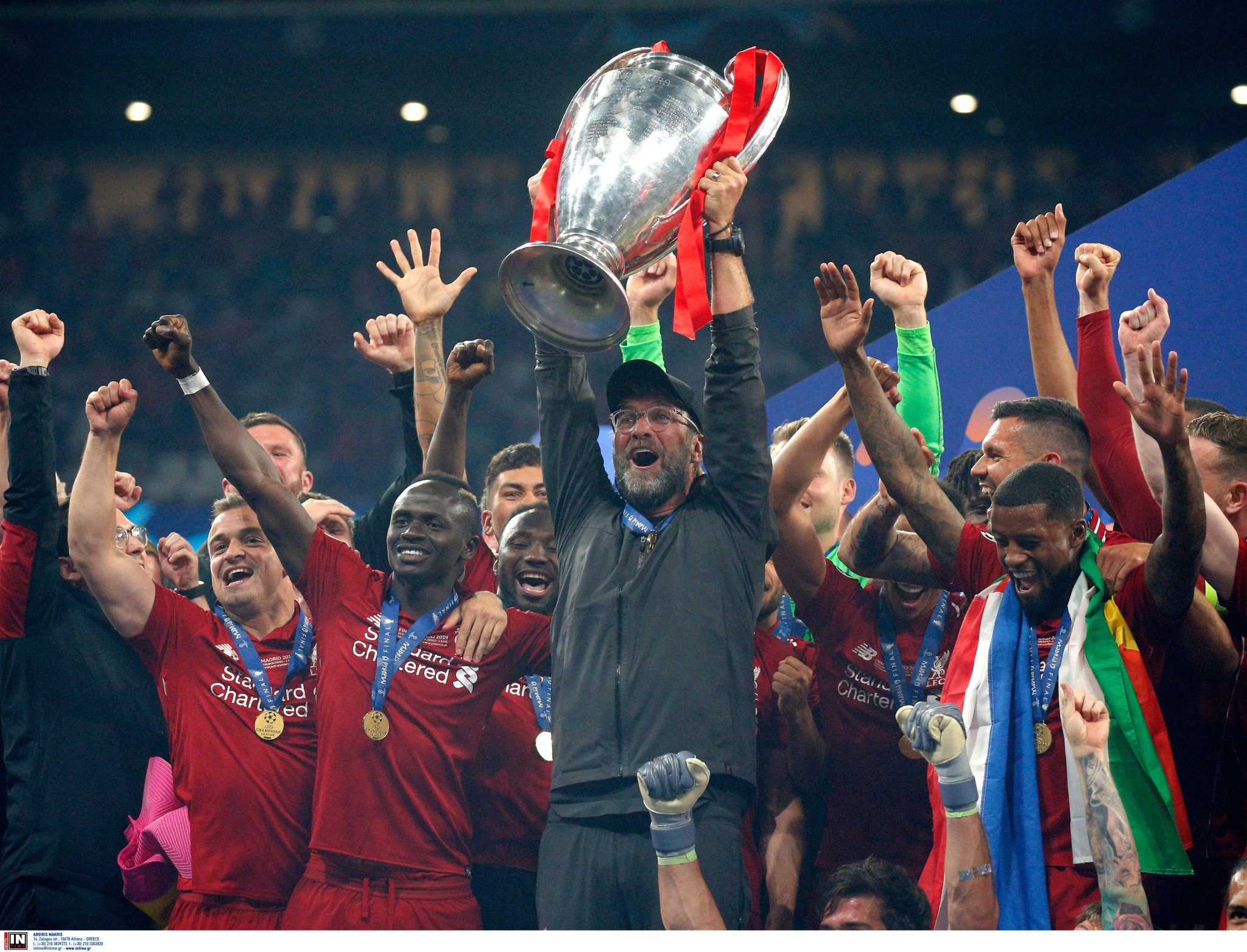 Η Λίβερπουλ κατέκτησε τον τίτλο του Champions League το 2019 / Πηγή: InTime Η Λίβερπουλ κατέκτησε τον τίτλο του Champions League το 2019 / Πηγή: InTime