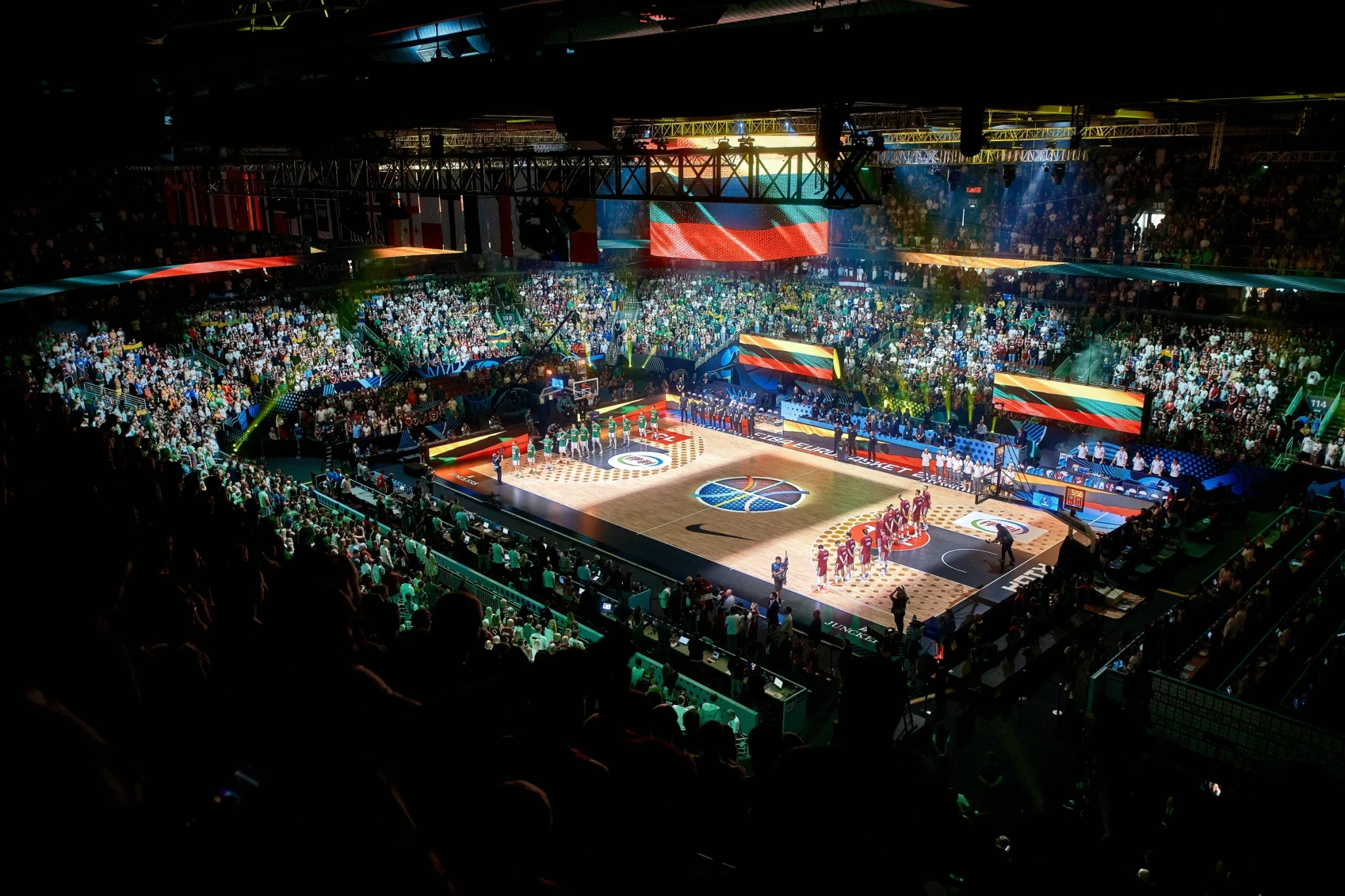 Η γεμάτη Xiaomi Arena για το ματς της Λετονίας με τη Λιθουανία - Πηγή: FIBA Η γεμάτη Xiaomi Arena για το ματς της Λετονίας με τη Λιθουανία - Πηγή: FIBA