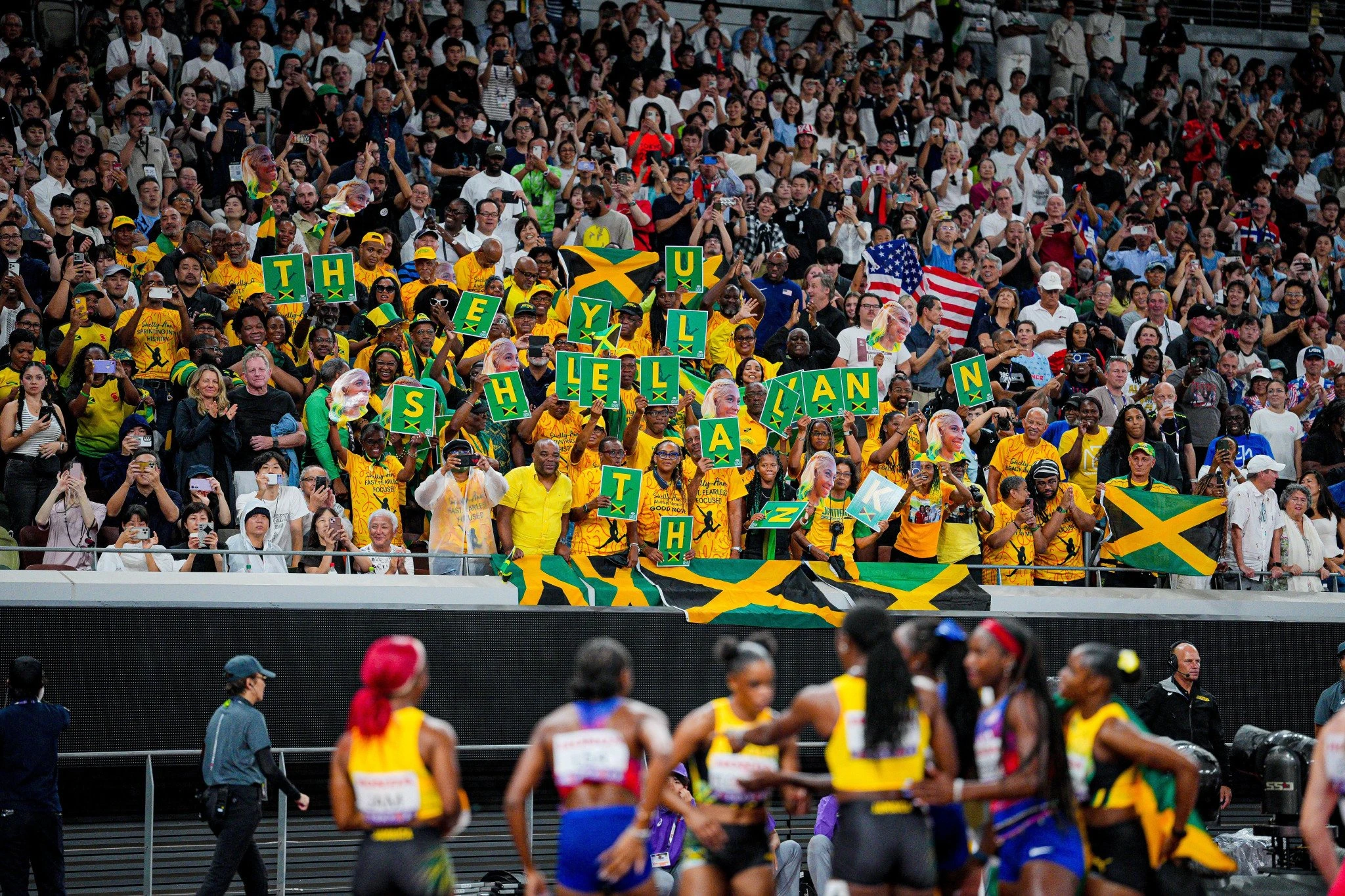 Φίλαθλοι της Τζαμάικα στο Παγκόσμιο του 2025 στο Τόκιο / Πηγή: Dan Vernon for World Athletics