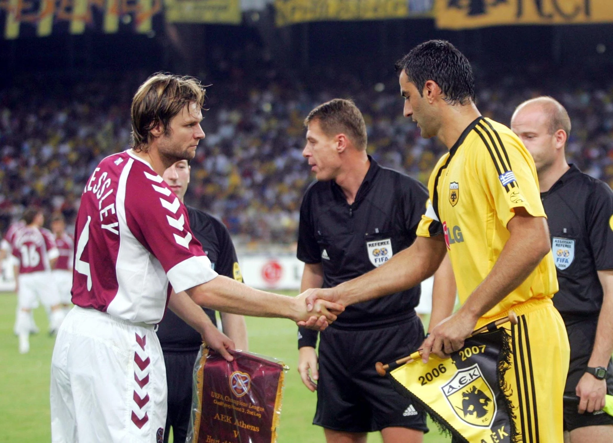 Ο Τραϊανός Δέλλας κόντρα στη Χαρτς τη σεζόν 2006/07 / Πηγή: Eurokinissi