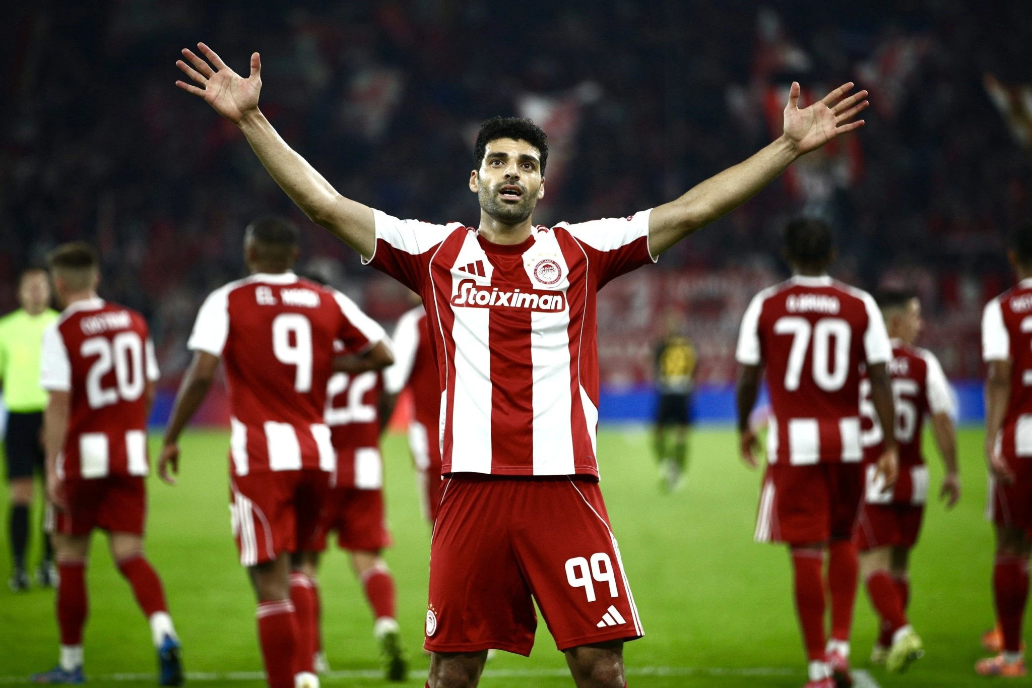 Ο Μέχντι Ταρέμι πανηγυρίζει άλλο ένα γκολ του / Πηγή: Eurokinissi