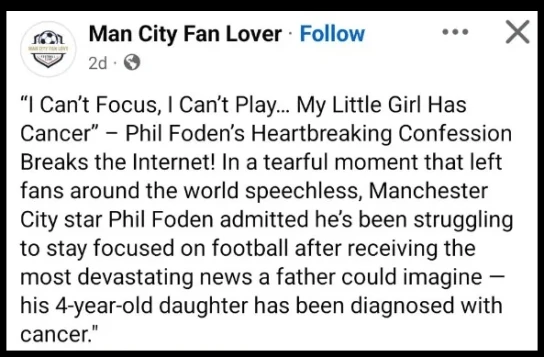 Η ανάρτηση στα social media για το παιδί του Φόντεν Η ανάρτηση στα social media για το παιδί του Φόντεν