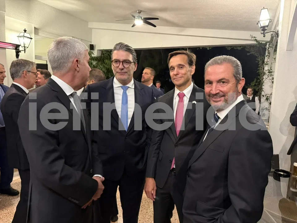 Ο CEO του ομίλου ΑΚΤΟR, Αλέξανδρος Εξάρχου στην εκδήλωση της Κίμπερλι Γκίλφοϊλ / Πηγή: iefimerida