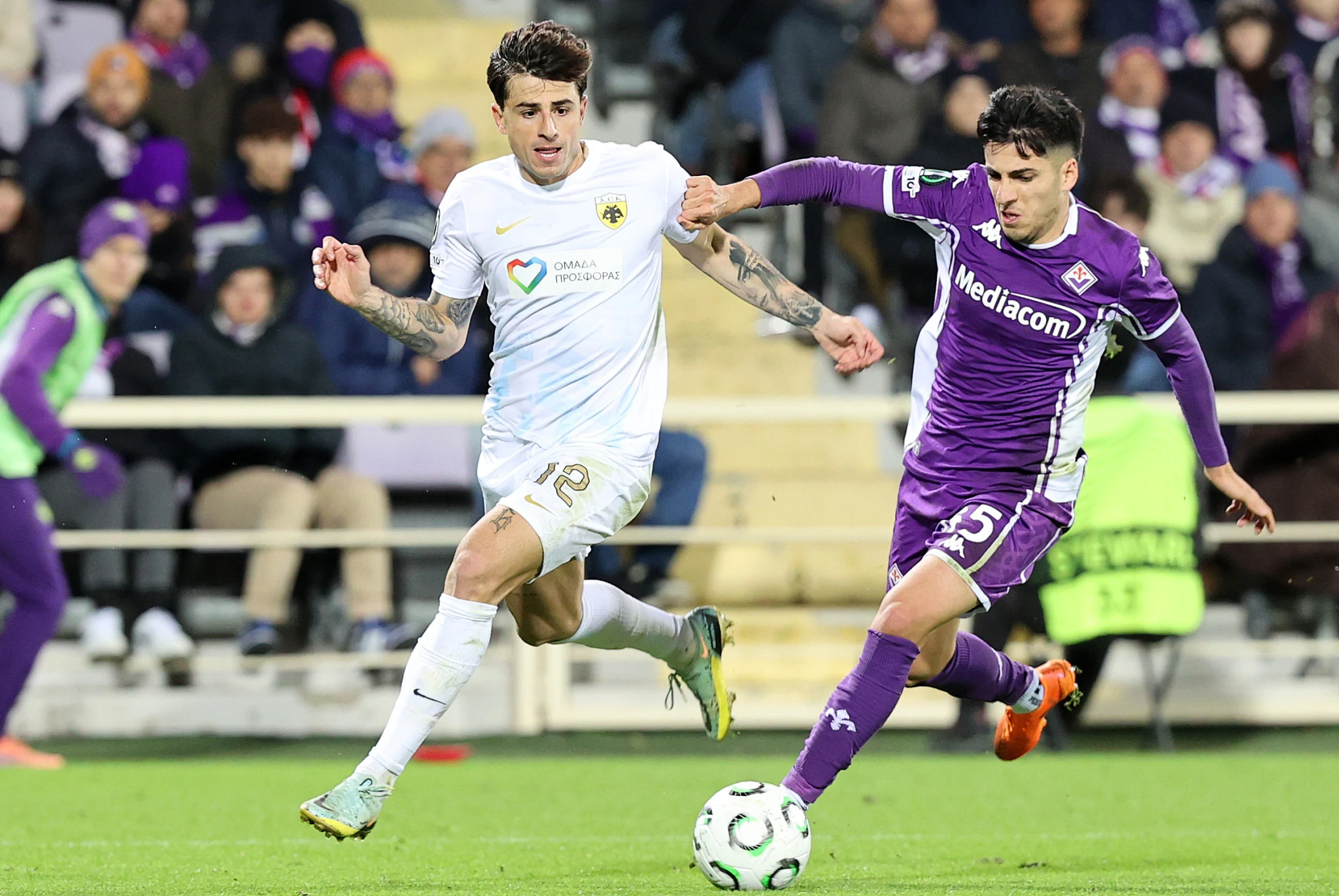 Ρότα και Παρίσι στο Φιορεντίνα-ΑΕΚ / Πηγή: Intime