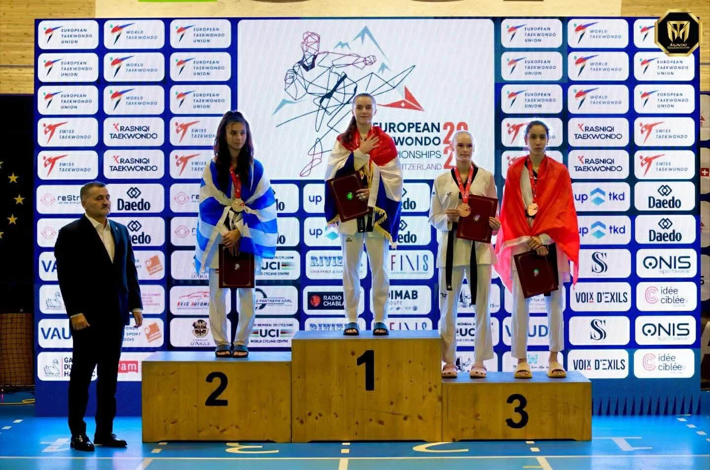 Η Κλακάλα με το αργυρό στο ευρωπαϊκό βάθρο των νεανίδων / Πηγή: ΕΛΟΤ