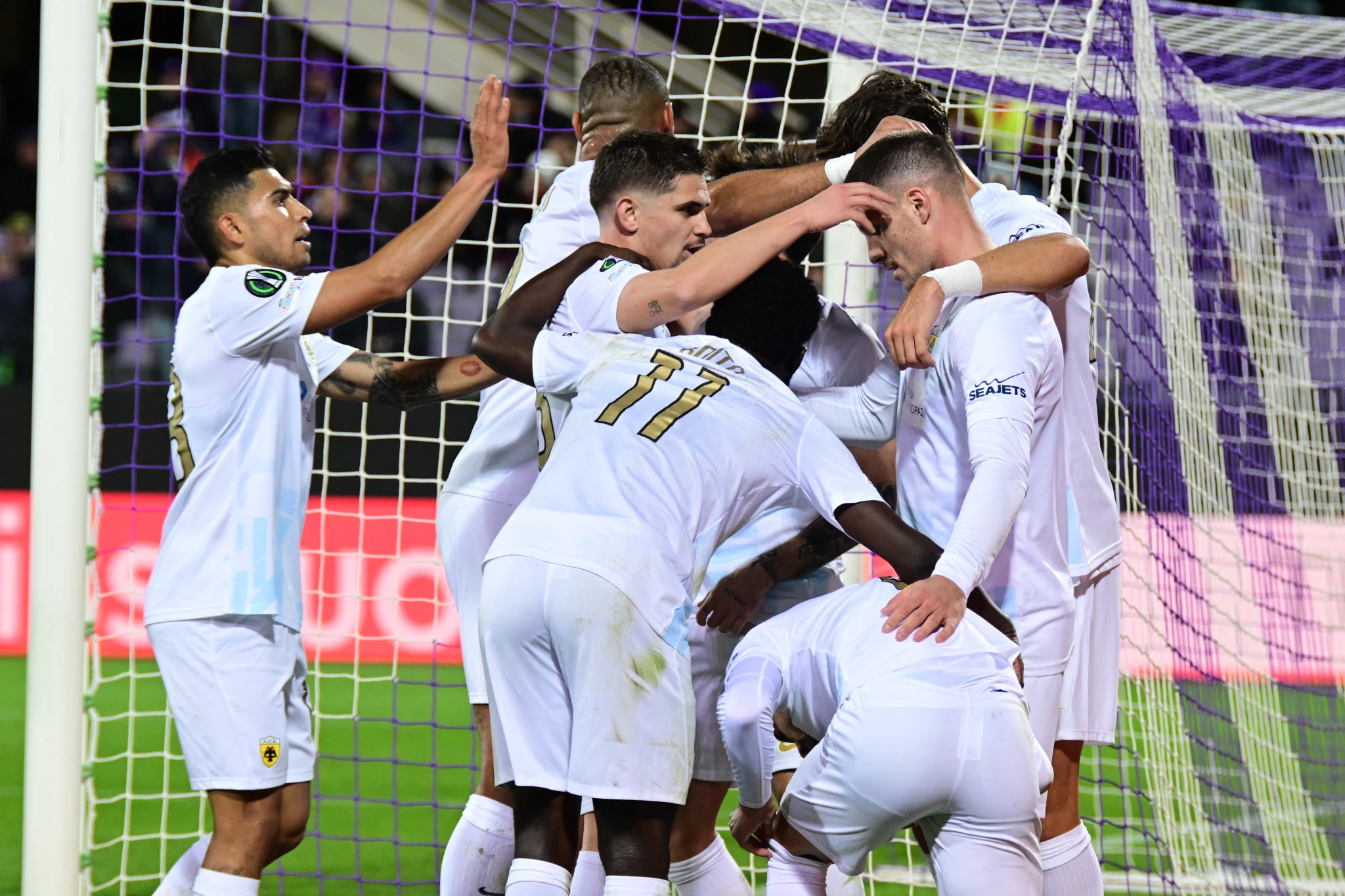 Οι παίκτες της ΑΕΚ πανηγυρίζουν / Πηγή: Eurokinissi