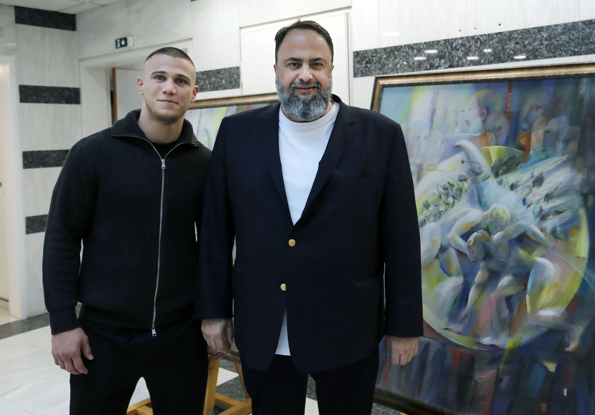 Ο Βαγγέλης Μαρινάκης με τον Γιώργο Κουγιουμτσίδη/Πηγή: Ελληνική Ολυμπιακή Επιτροπή