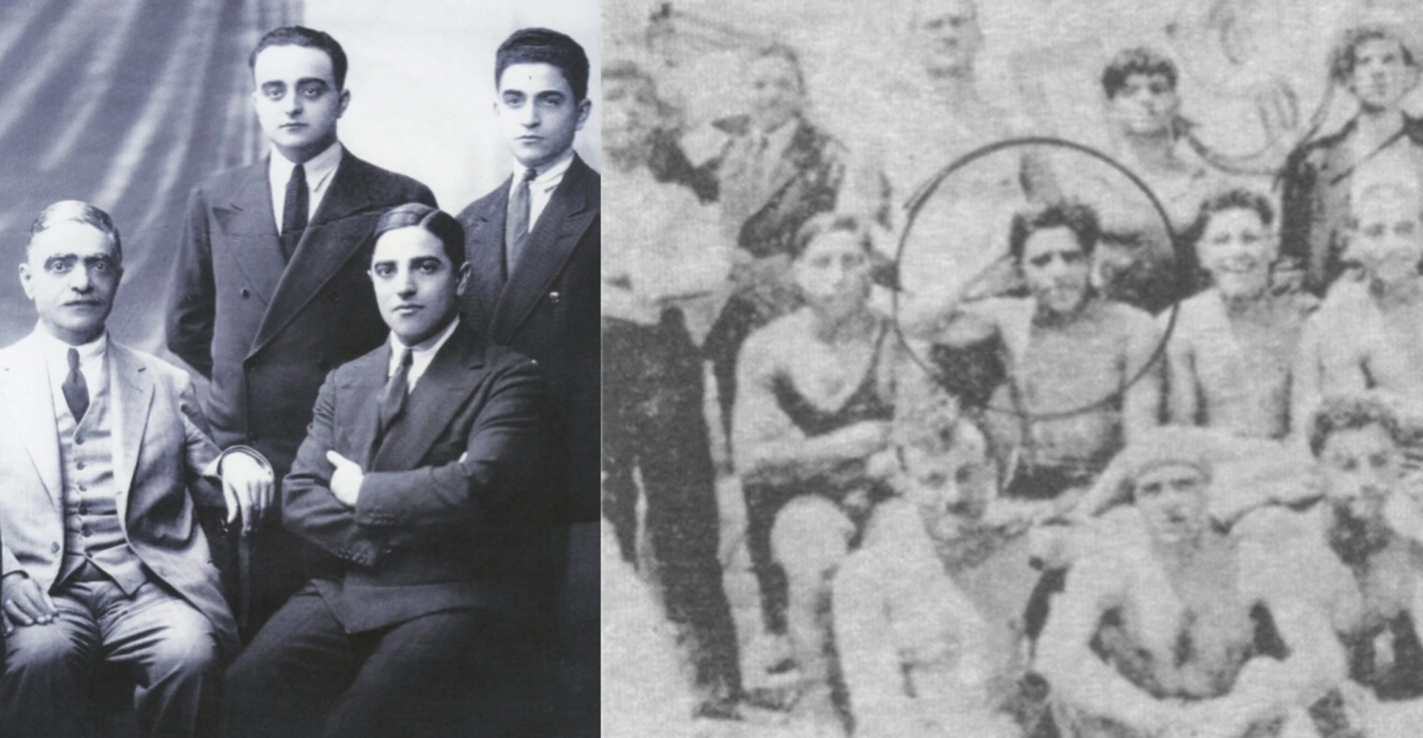 Ο Αριστοτέλης Ωνάσης στην ομάδα υδατοσφαίρισης του Πανιωνίου / Πηγή: ΕΡΤ