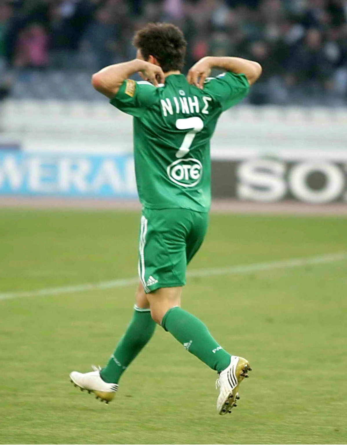 Ο Σωτήρης Νίνης με τη φανέλα του Παναθηναϊκού / Πηγή: Eurokinissi