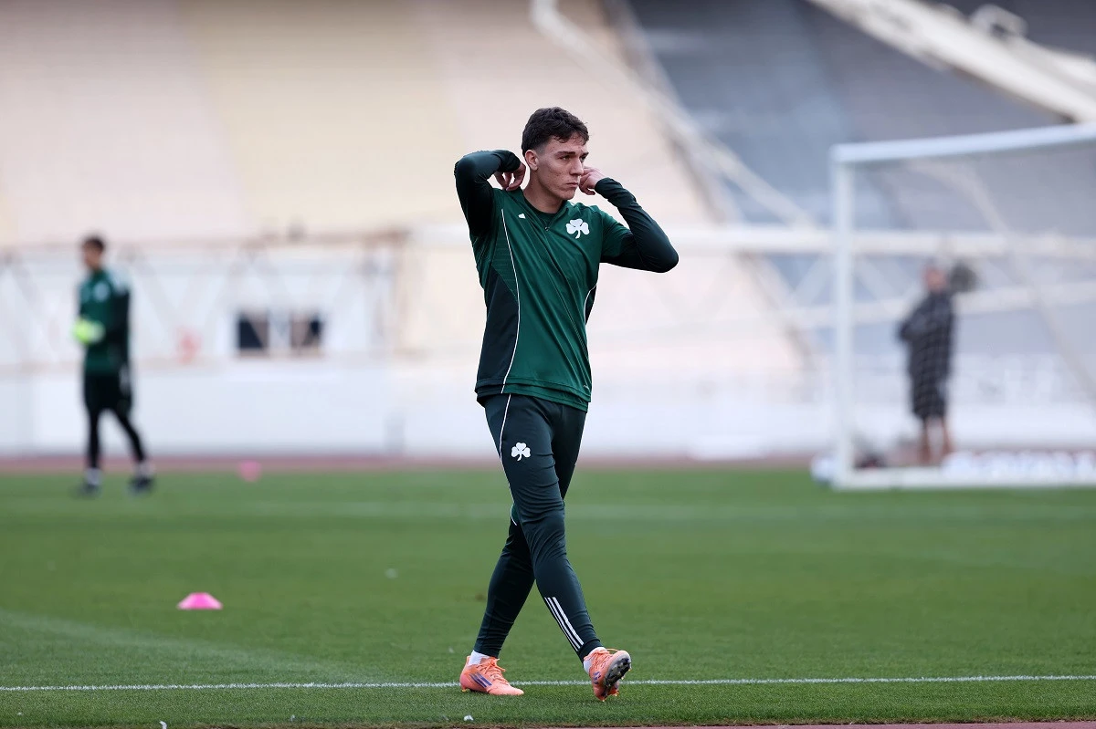 Ο Σωτήρης Κοντούρης στη πρώτη του προπόνηση με τον Παναθηναϊκό / Πηγή: pao.gr