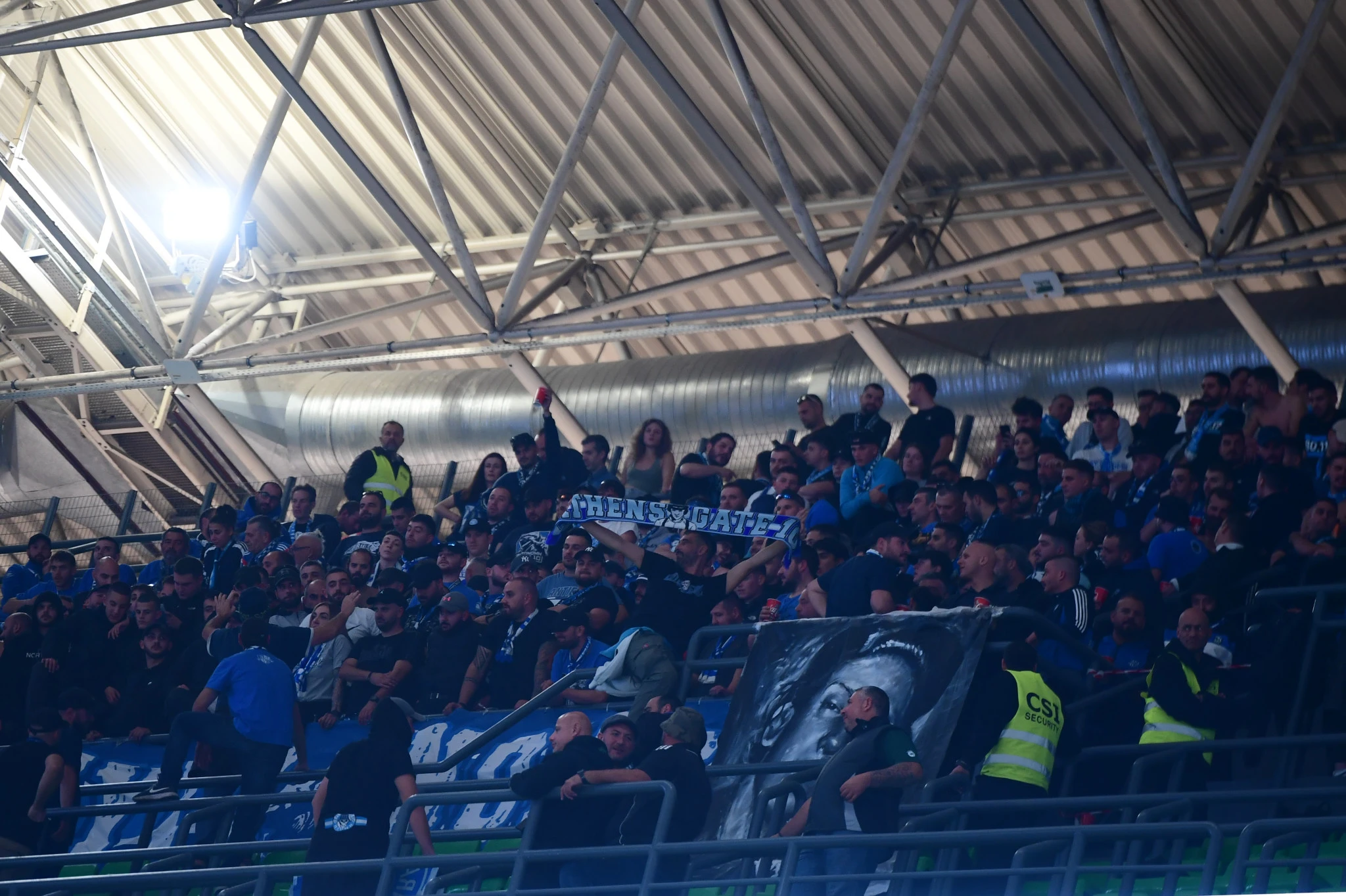 Οι φίλοι του Ηρακλή στις κερκίδες του ΟΑΚΑ, Πηγή: Eurokinissi