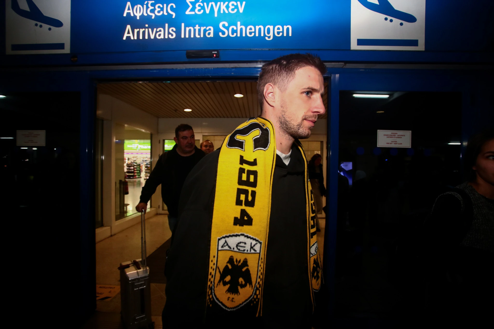 Ο Μπαρνάμπας Βάργκα στην Αθήνα για την ΑΕΚ / Πηγή: Eurokinissi