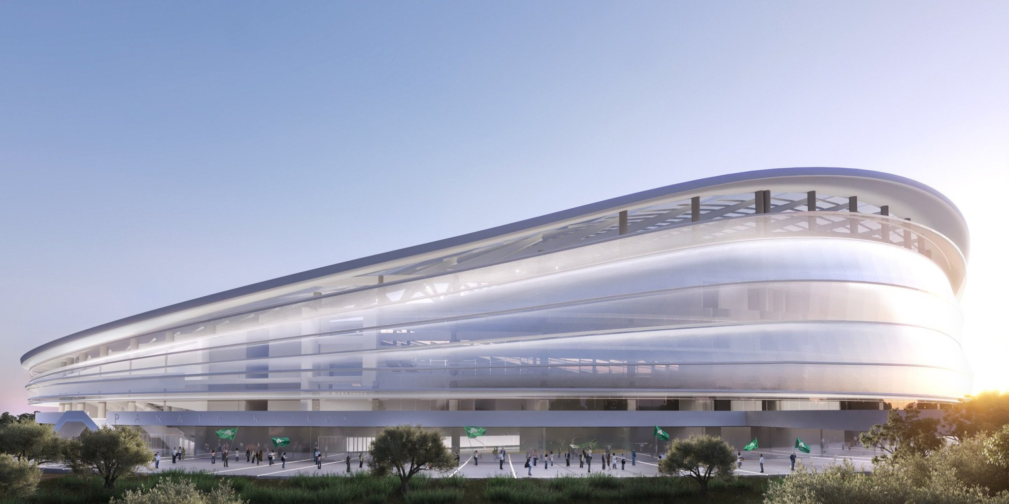 Η μακέτα με το νέο γήπεδο του Παναθηναϊκού στην περιοχή του Βοτανικού Η μακέτα με το νέο γήπεδο του Παναθηναϊκού στην περιοχή του Βοτανικού