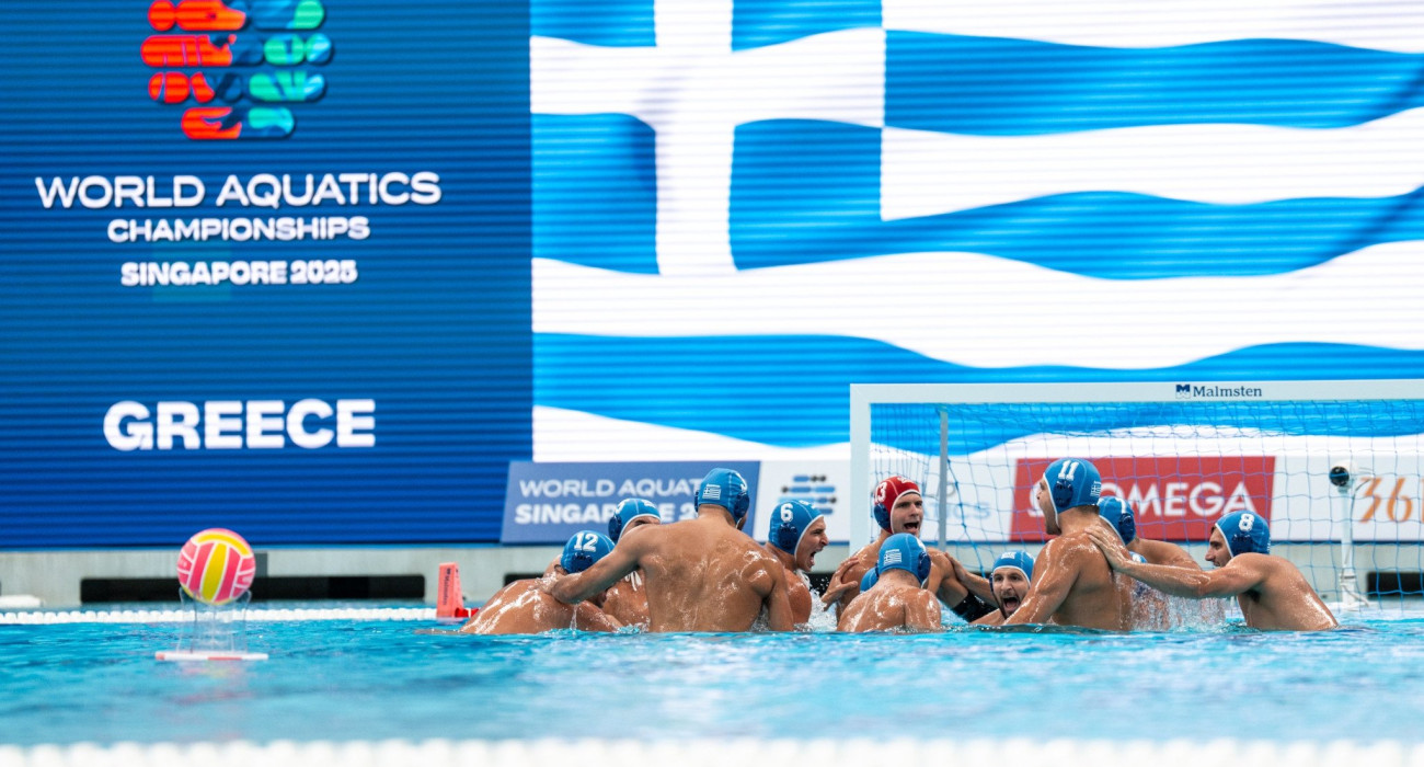 Η Εθνική Ανδρών πόλο / Πηγή: Eurokinissi Η Εθνική Ανδρών πόλο / Πηγή: Eurokinissi