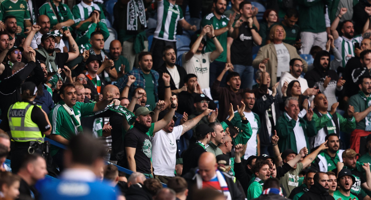 Ο κόσμος του Παναθηναϊκού στο «Ibrox», Πηγή: Eurokinissi Ο κόσμος του Παναθηναϊκού στο «Ibrox», Πηγή: Eurokinissi