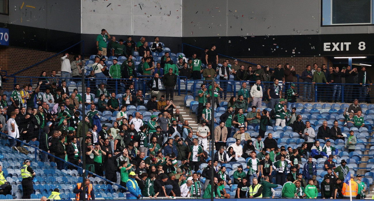 Ο κόσμος του Παναθηναϊκού στο «Ibrox», Πηγή: Intime Ο κόσμος του Παναθηναϊκού στο «Ibrox», Πηγή: Intime