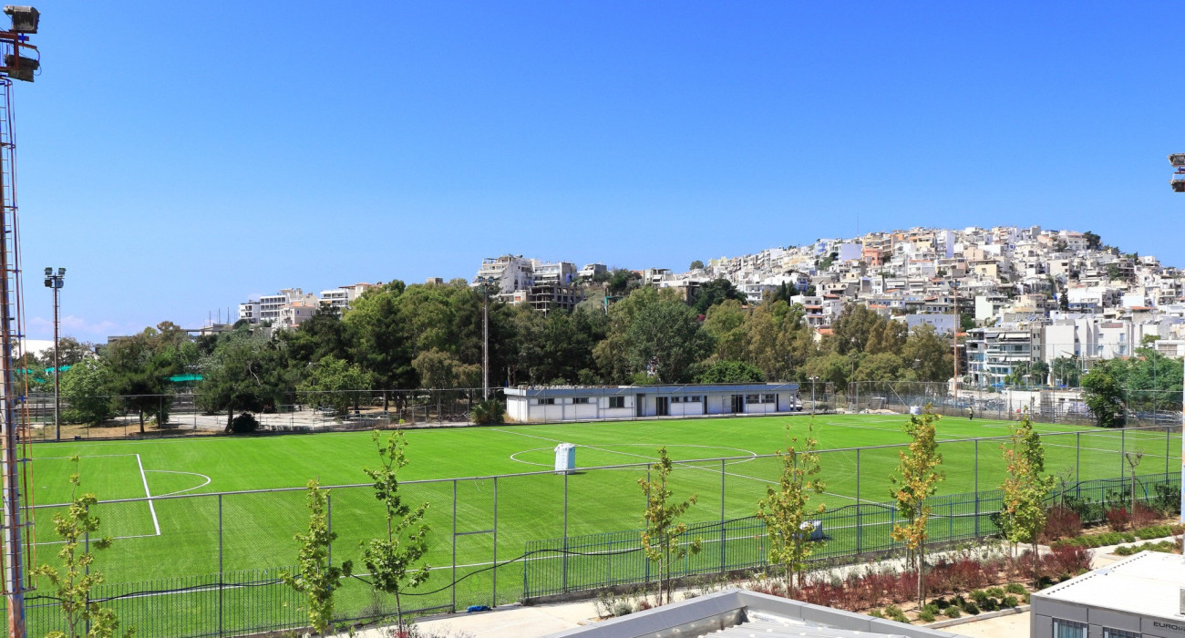 Το γήπεδο ποδοσφαίρου στο ΣΕΦ / Πηγή: Eurokinissi