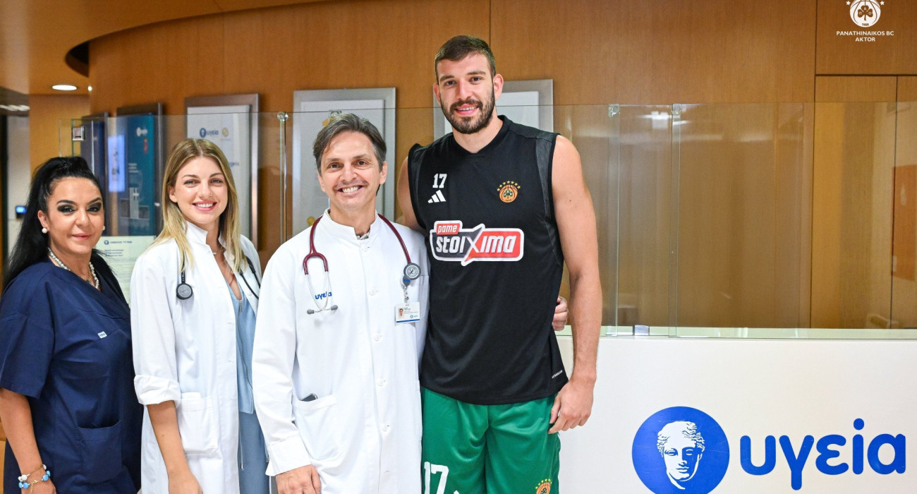 Ο Νίκος Ρογκαβόπουλος στο «Υγεία»/Πηγή: x.com@paobc Ο Νίκος Ρογκαβόπουλος στο «Υγεία»/Πηγή: x.com@paobc