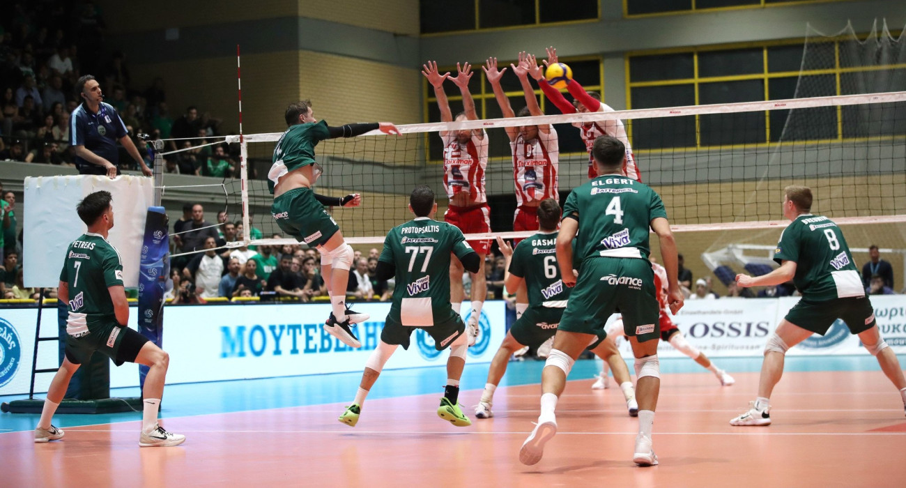 Ο 3ος τελικός της Volley League Ανδρών ανάμεσα σε Παναθηναϊκό και Ολυμπιακό στο Μετς / Πηγή: Intime Ο 3ος τελικός της Volley League Ανδρών ανάμεσα σε Παναθηναϊκό και Ολυμπιακό στο Μετς / Πηγή: Intime