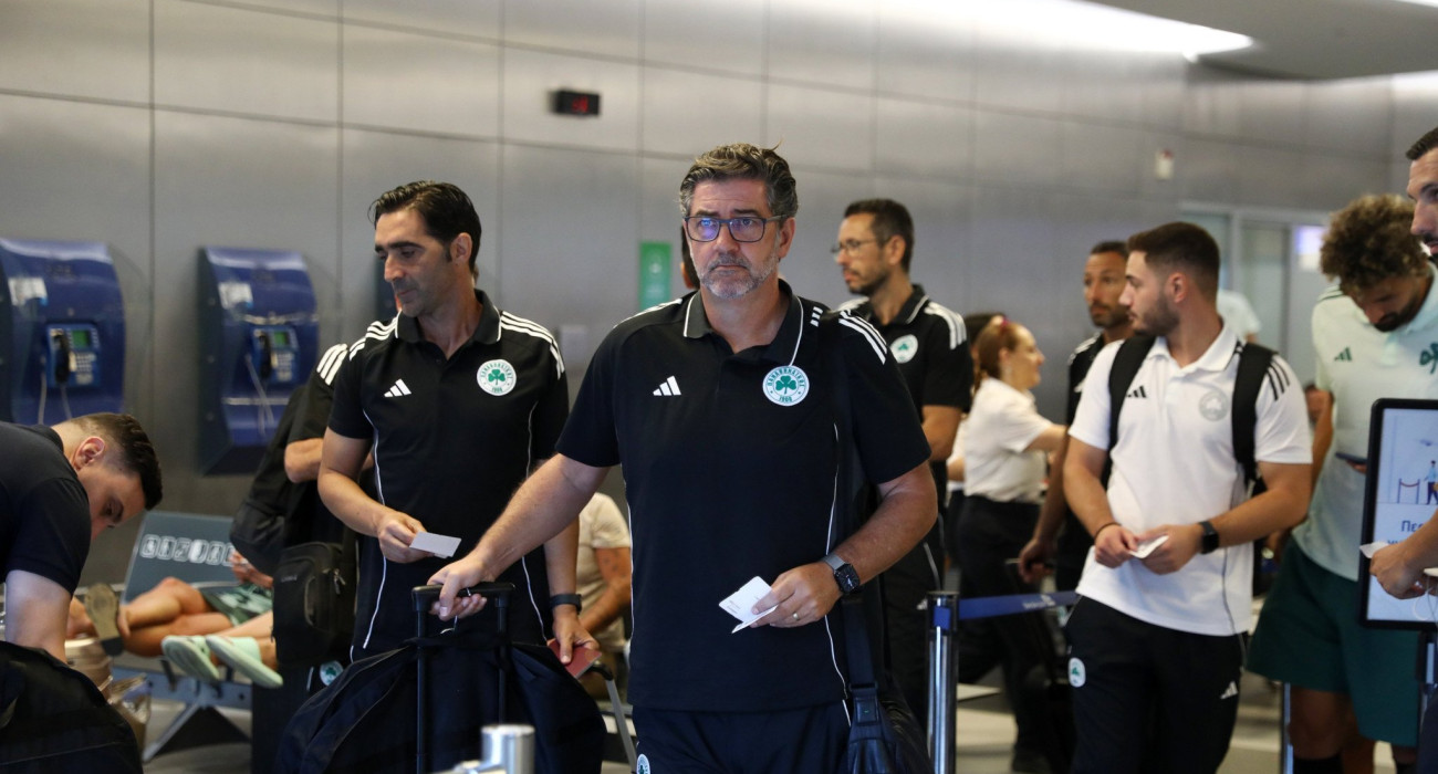 O Ρουί Βιτόρια με την αποστολή του Παναθηναϊκού / Πηγή: Intime O Ρουί Βιτόρια με την αποστολή του Παναθηναϊκού / Πηγή: Intime