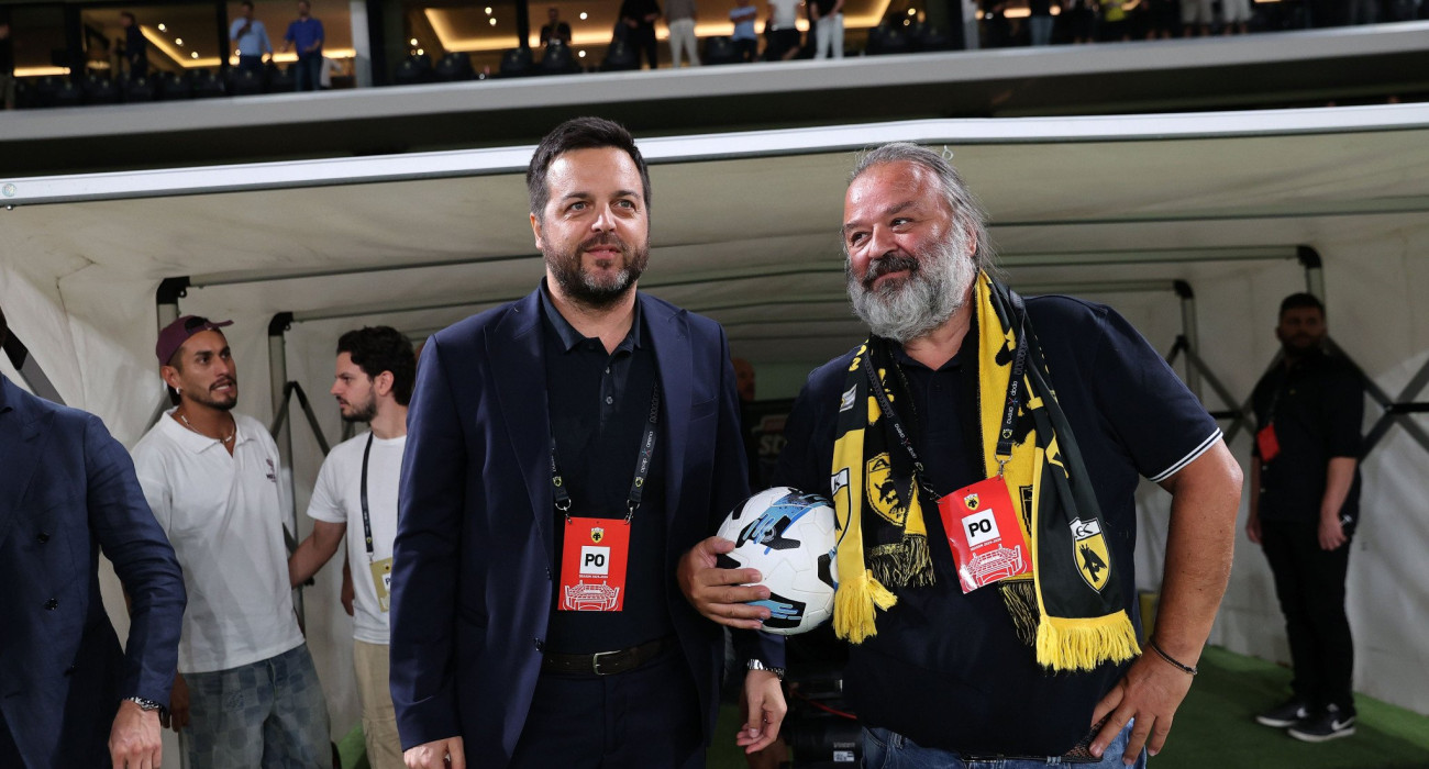 Χαβιέρ Ριμπάλτα και Μάριος Ηλιόπουλος /Πηγή: Intime Χαβιέρ Ριμπάλτα και Μάριος Ηλιόπουλος /Πηγή: Intime