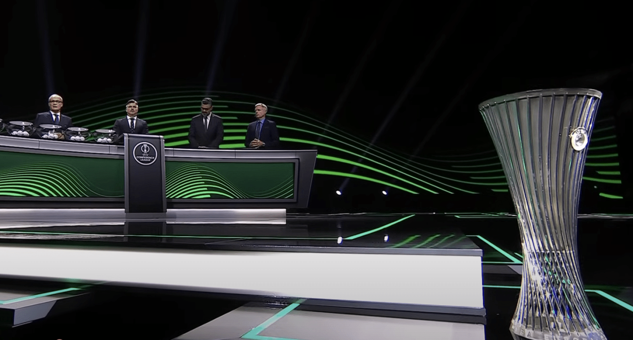 Στιγμιότυπο από την κλήρωση του Conference League 2024/25 / Πηγή: Printscreen