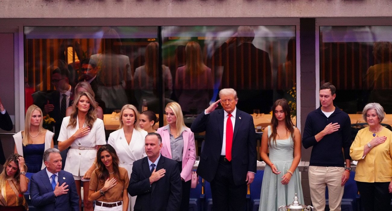 Ο Ντόναλντ Τραμπ στο US Open / Πηγή: Imago