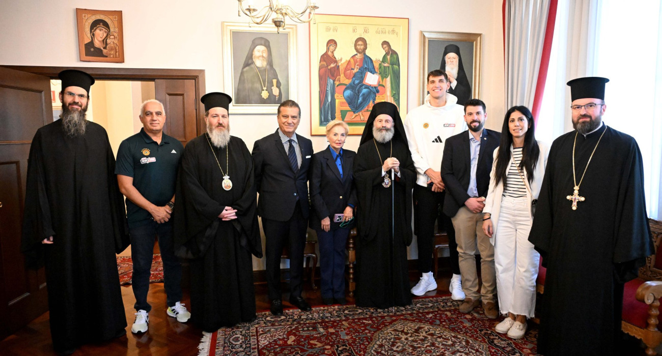 Αντιπροσωπεία του Παναθηναϊκού στην Αρχιεπισκοπή της Αυστραλίας/Βαγγέλης Στόλης