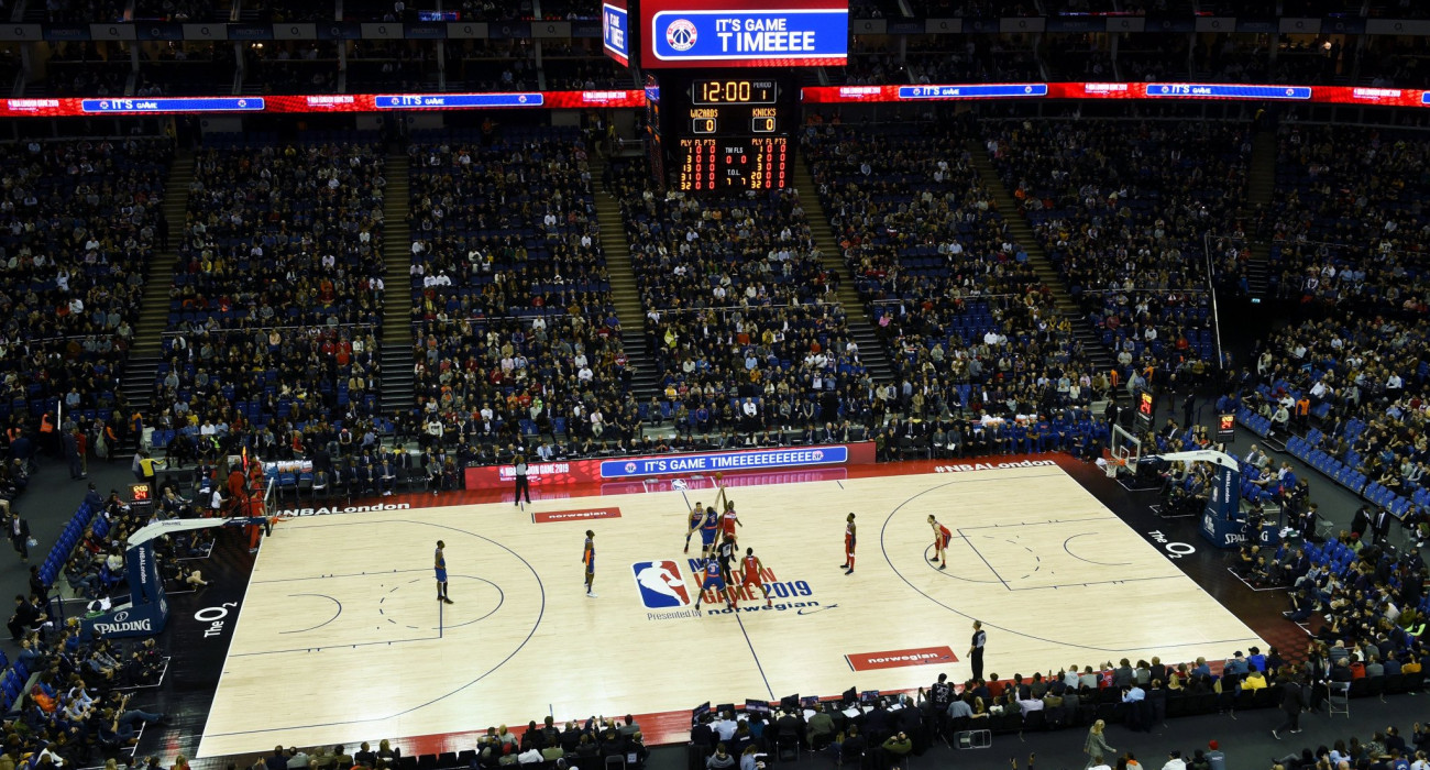Πανόραμα της «Ο2 Arena« στο Λονδίνο, όπου διεξάγονται παιχνίδια του NBA Europe, Πηγή: Πηγή: Randy Belice / NBAE via Getty Images / Ideal Images Πανόραμα της «Ο2 Arena« στο Λονδίνο, όπου διεξάγονται παιχνίδια του NBA Europe, Πηγή: Πηγή: Randy Belice / NBAE via Getty Images / Ideal Images