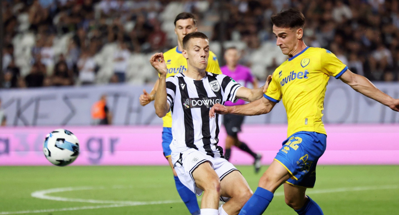 Φάση από το ΠΑΟΚ-Παναιτωλικός για τη Super League / Πηγή: Intime