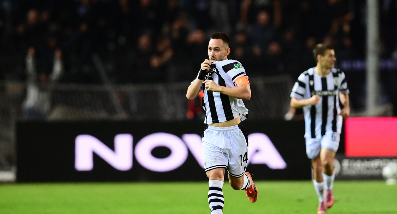 Ο Ζίβκοβιτς πανηγυρίζει μετά το 2-1 του ΠΑΟΚ / Πηγή: Eurokinissi