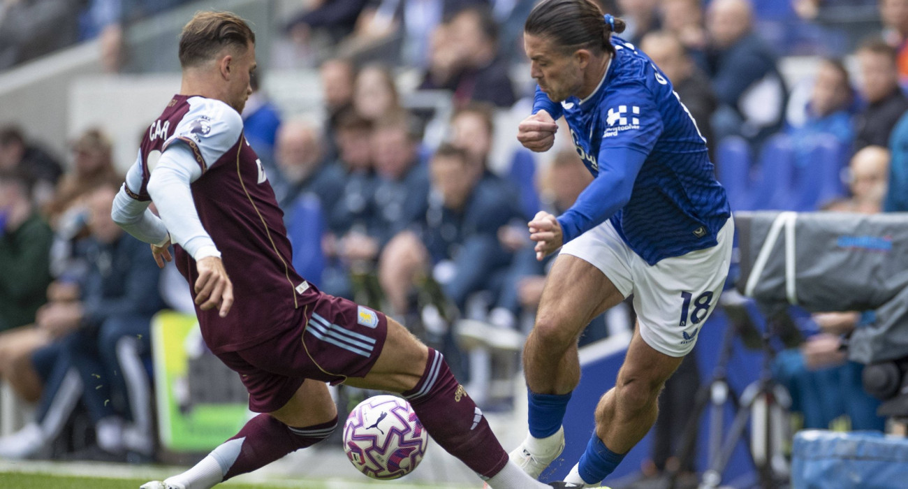 Ο Τζακ Γκρίλις σε ενέργεια με την φανέλα της Έβερτον /  Πηγή: Imago