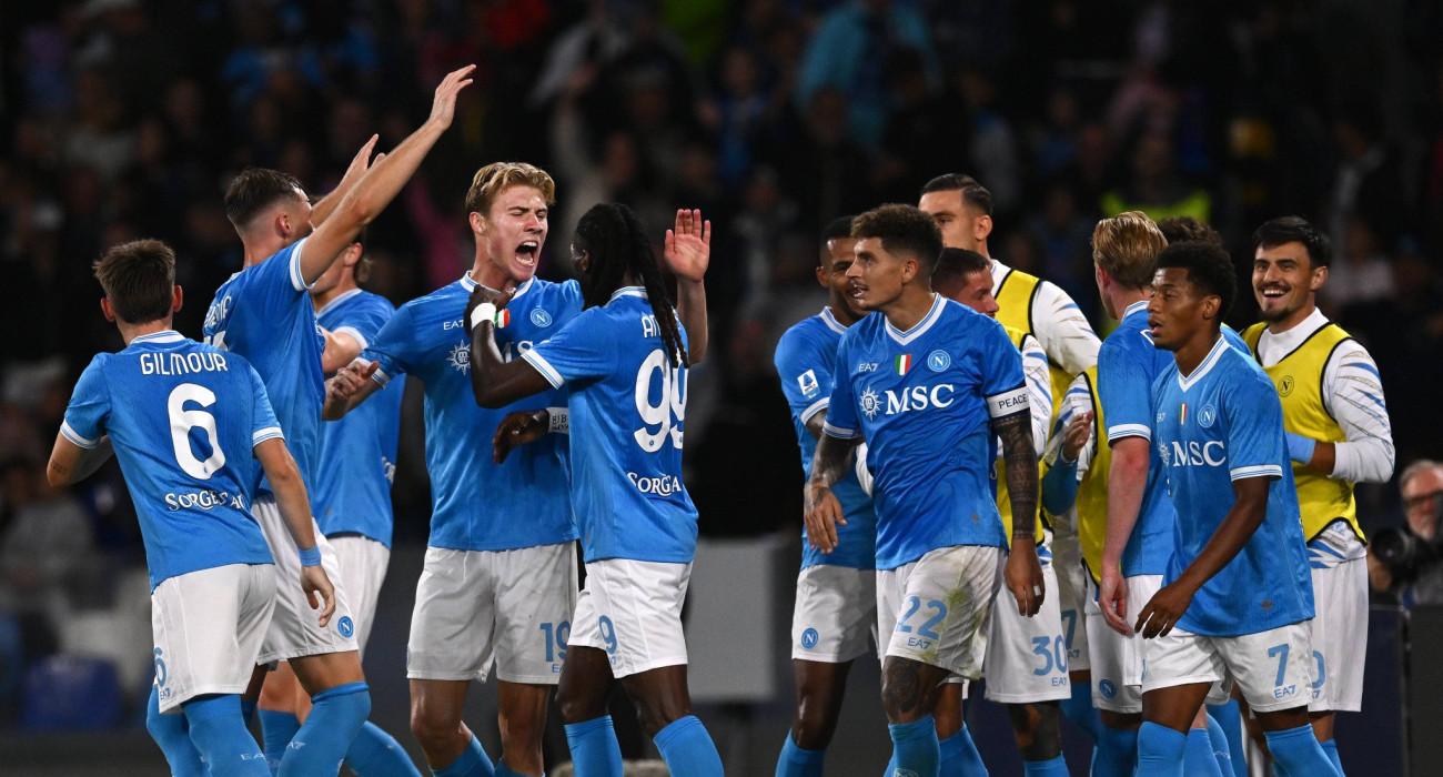 Οι παίκτες της Νάπολι πανηγυρίζουν / Πηγή: Imago