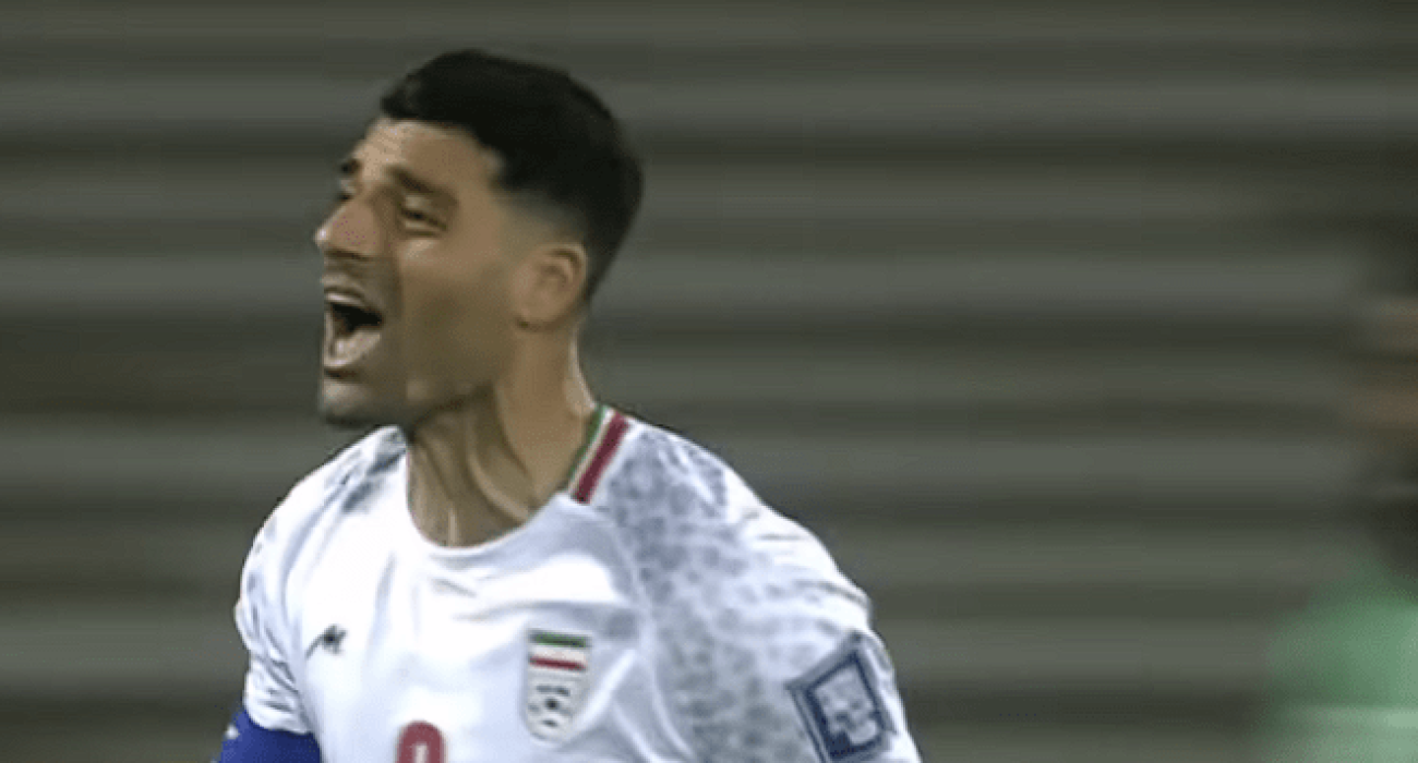 Ο Μεχντί Ταρέμι με την φανέλα του Ιράν / Πηγή: Printscreen