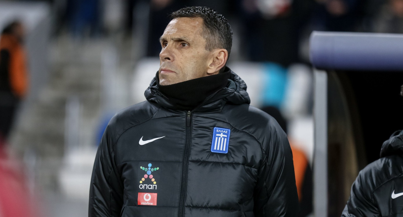 Ο Γκουστάβο Πογέτ στον πάγκο της εθνικής Ελλάδας / Πηγή: Eurokinissi Ο Γκουστάβο Πογέτ στον πάγκο της εθνικής Ελλάδας / Πηγή: Eurokinissi