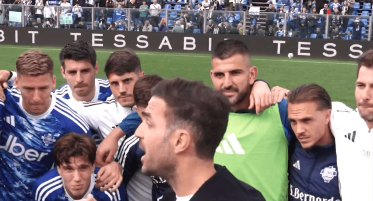 Η ομιλία του Σεσκ Φάμπρεγκας / Screenshot Η ομιλία του Σεσκ Φάμπρεγκας / Screenshot