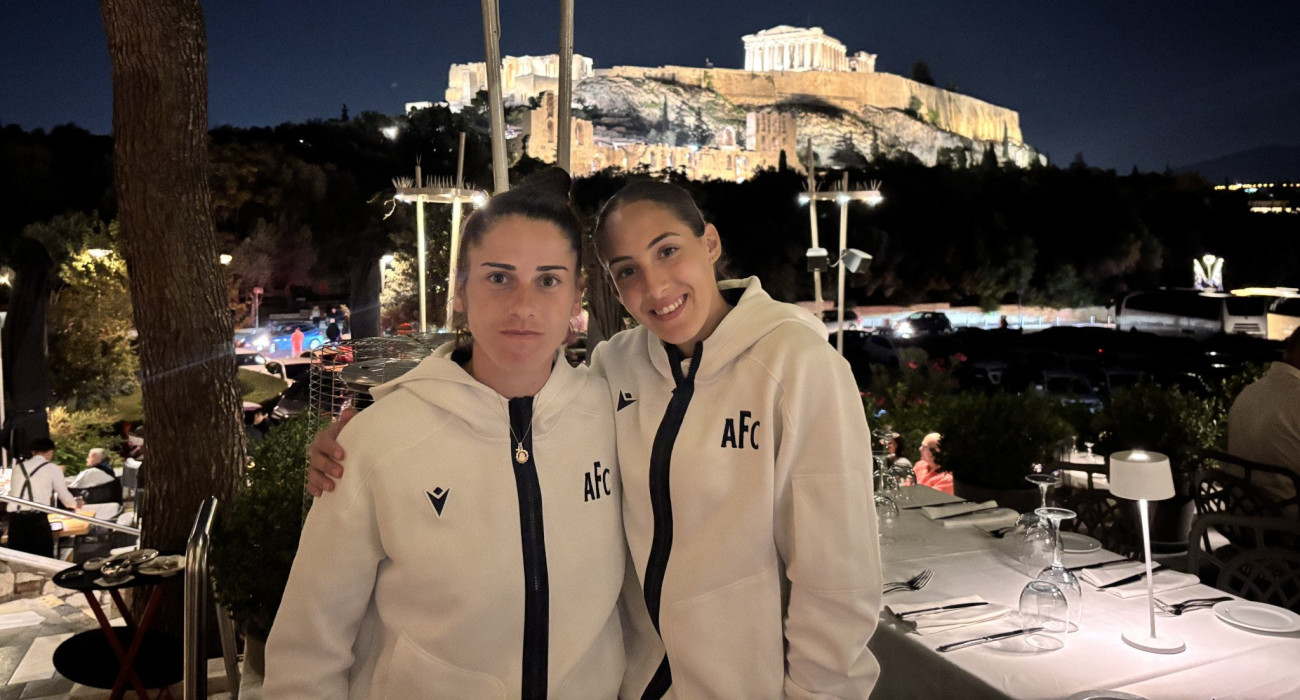 Η Σούλα Σπυριδωνίδου κι η Ειρήνη Μιχαήλ του Αστέρα Τρίπολης στο Dionysos Zonar's Η Σούλα Σπυριδωνίδου κι η Ειρήνη Μιχαήλ του Αστέρα Τρίπολης στο Dionysos Zonar's