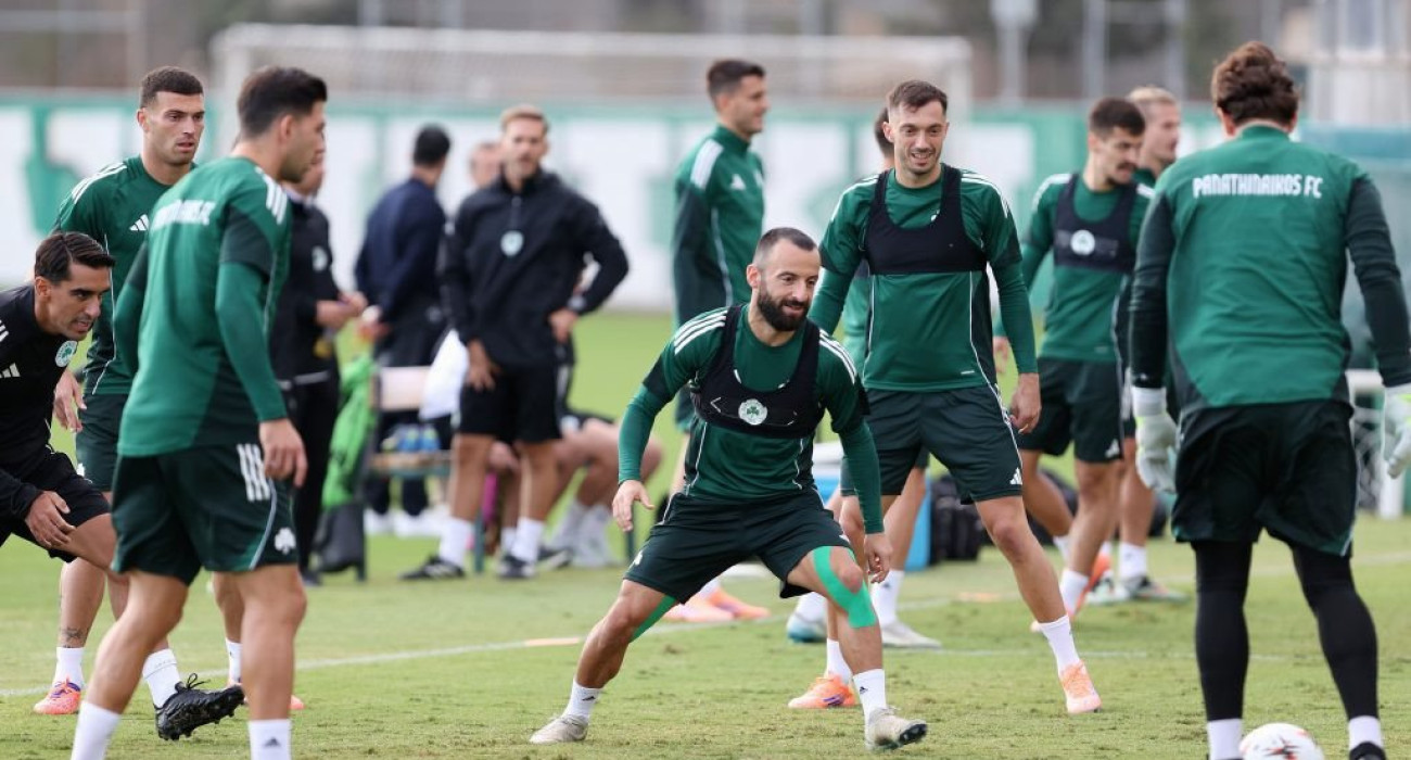 Οι παίκτες στην προπόνηση του Παναθηναϊκού / Πηγή: InTime Οι παίκτες στην προπόνηση του Παναθηναϊκού / Πηγή: InTime