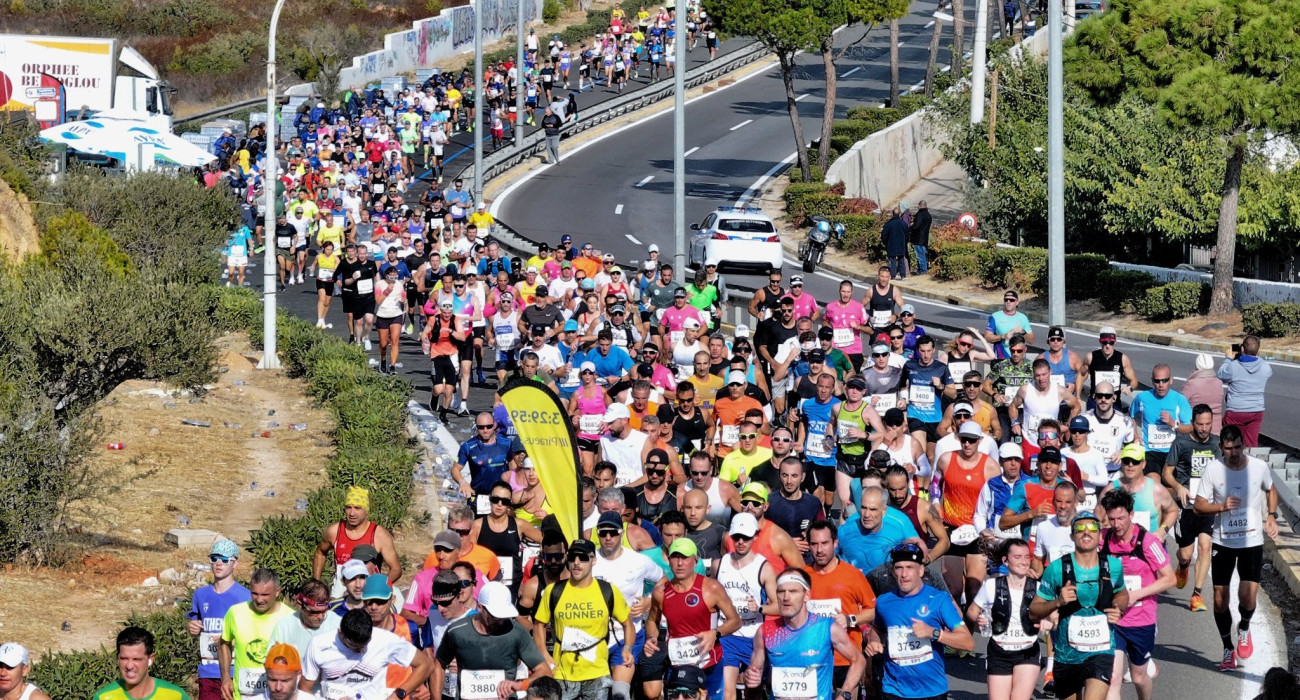 Στιγμιότυπο από τον 41ο Αυθεντικό Μαραθώνιο της Αθήνας / Πηγή: Eurokinissi