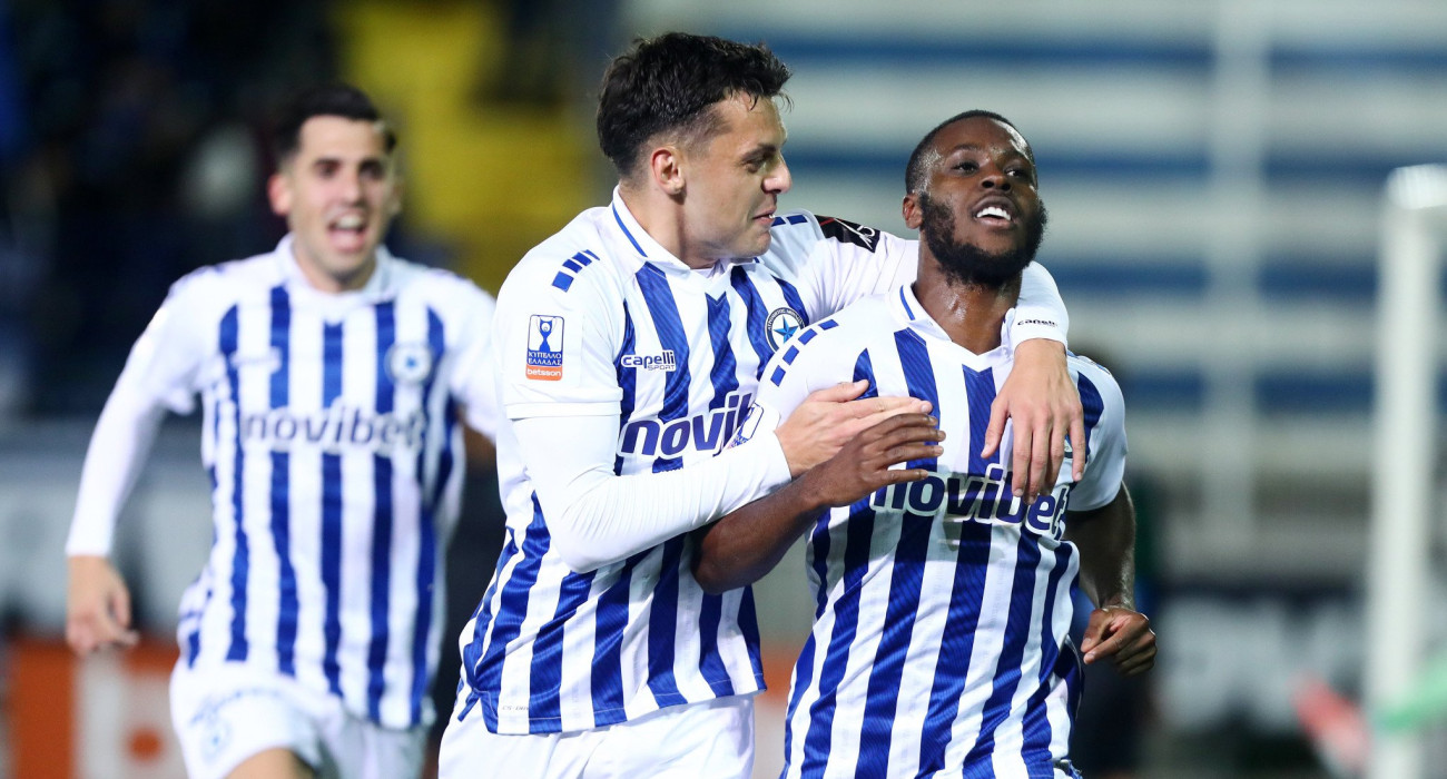 Ο Μπάκου πανηγυρίζει το γκολ του στο Ατρόμητος - Παναθηναϊκός / Πηγή: InTime