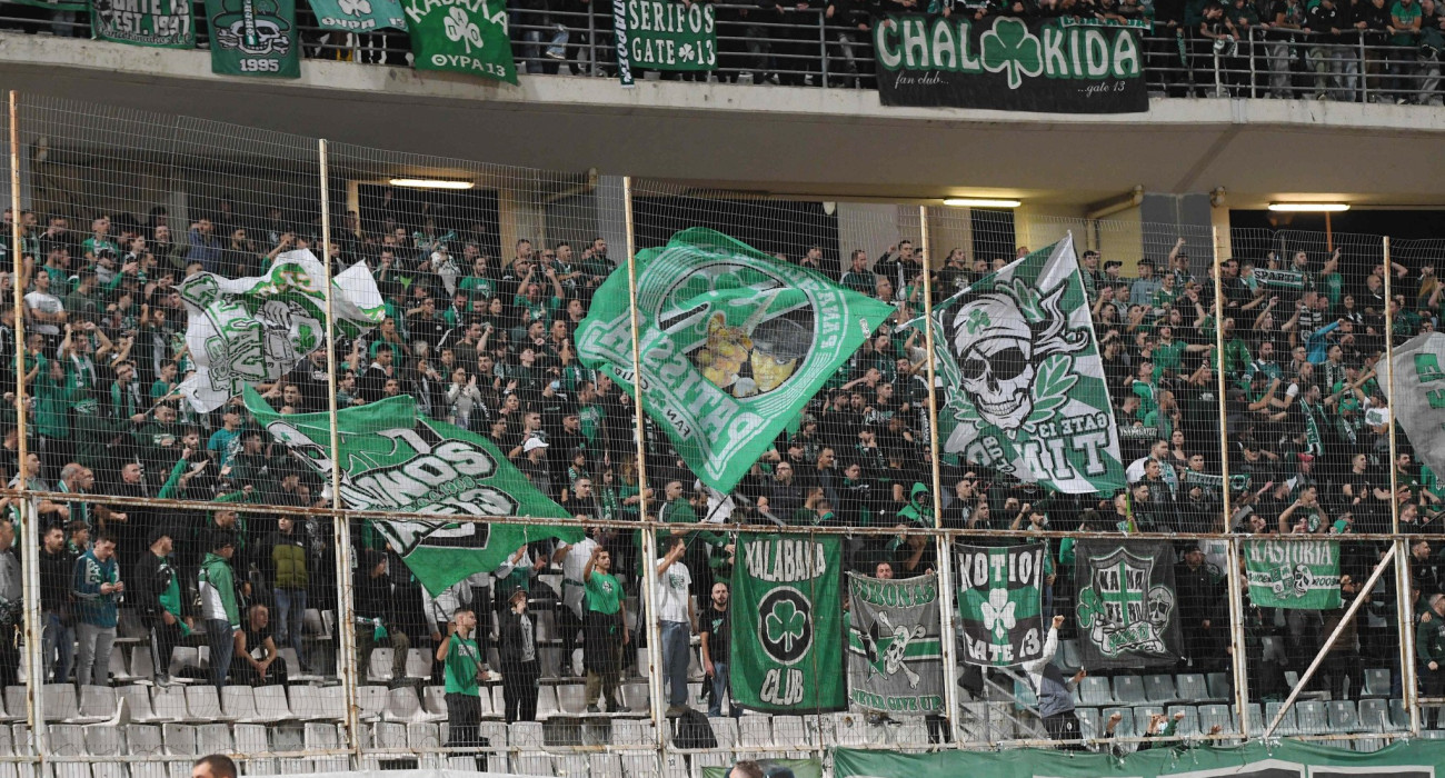 Ο κόσμος του Παναθηναϊκού στον Βόλο / Πηγή: InTime Ο κόσμος του Παναθηναϊκού στον Βόλο / Πηγή: InTime