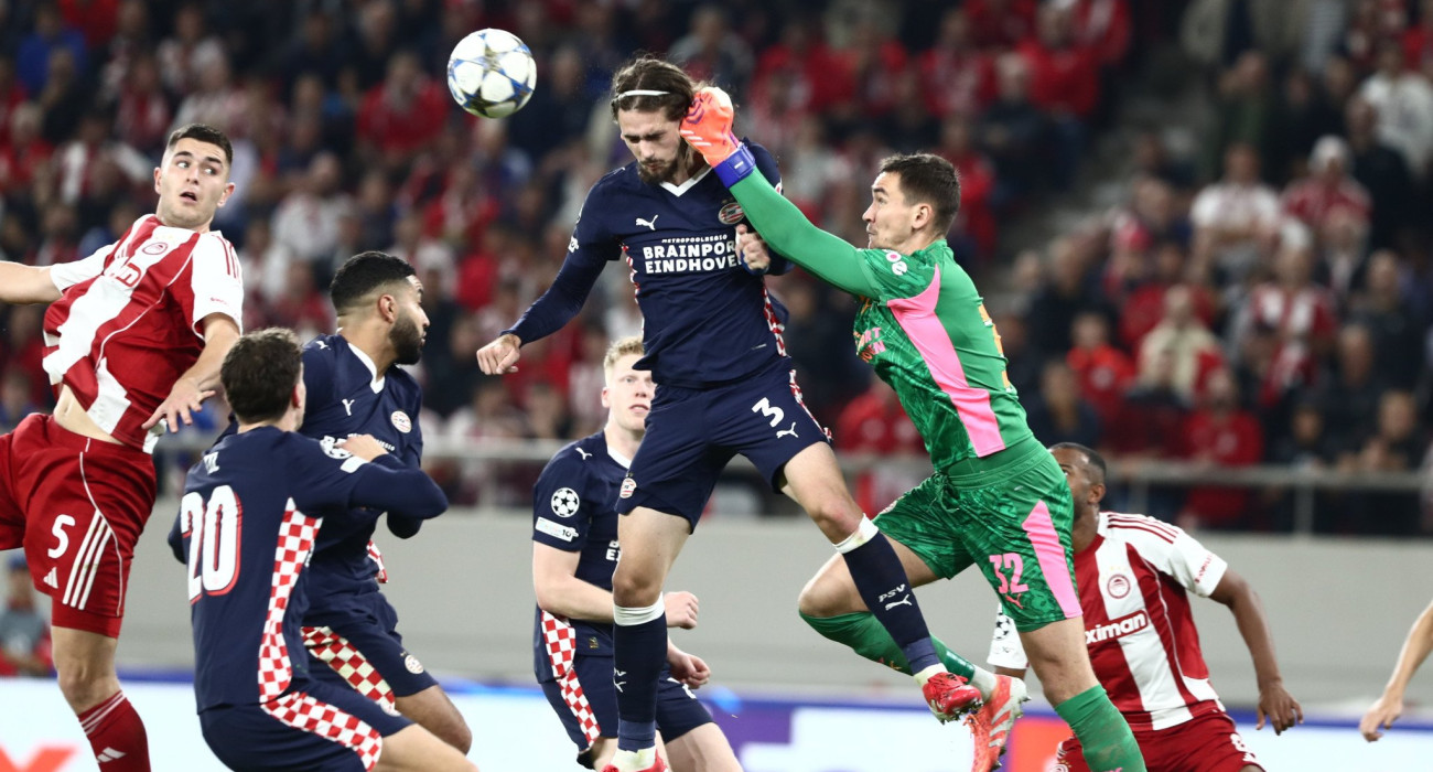 Στιγμιότυπο από την αναμέτρηση Ολυμπιακός - Αϊντχόφεν / Πηγή: Intime