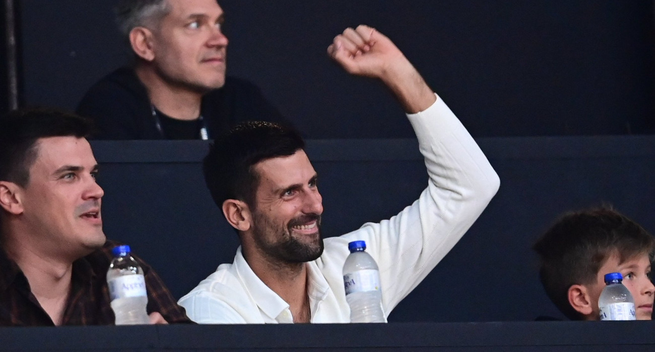 O Νόβακ Τζόκοβιτς στο ΣΕΦ / Πηγή: Eurokinissi O Νόβακ Τζόκοβιτς στο ΣΕΦ / Πηγή: Eurokinissi