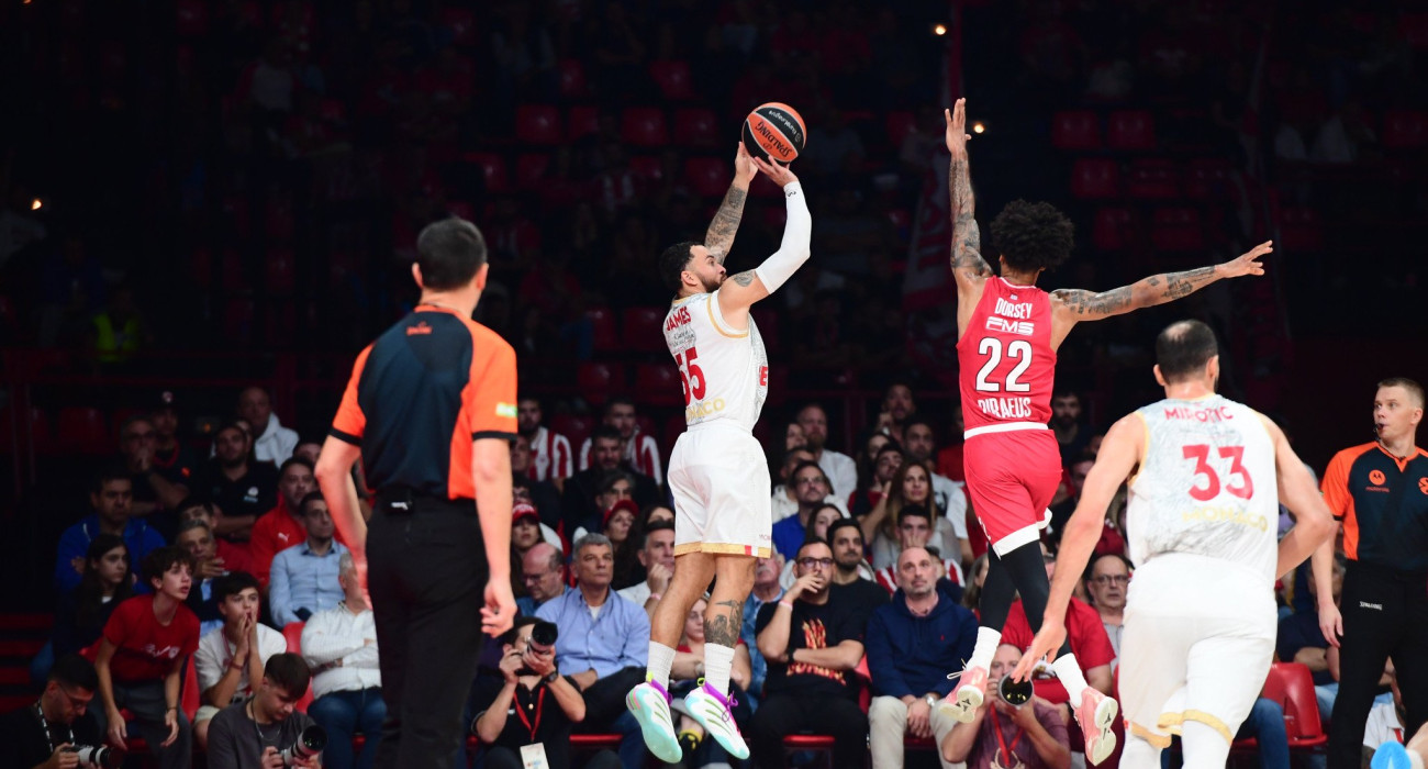 Στιγμιότυπο από το παιχνίδι του Ολυμπιακού με τη Μονακό, Πηγή: Eurokinissi